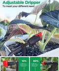 Smart Automatic Watering System For Potted Plants With Wi-Fi And App Control, drip irrigation adjustable dripper in use