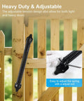 Heavy Duty 14 Inch Gate Springs Self Closing Tensioner For Outdoor Gates Adjustable Automatic Gate Closure on wooden gate