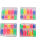 Top Tier Heat Shrink Tubing Kit For Pros And DIYers, Color Coded Wire Insulation Hoses That Shrink To Half Size For Solid Electrical Protection And Easy Organization In A Handy Storage Box, assorted sizes in clear case