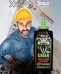 Mean Green Ultra Fine Marking Chalk For Chalklines 10 Oz Hydrophobic Construction Chalk With Extreme Visibility Green Color