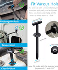 Nylon Cable Tie Buckle Universal Self Locking Clips For Cars with drilled holes guide infographic, 30 Pack