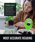 Analog Soil Moisture Meter For Plants Pack Of 2 No Battery Needed Super Handy Easy To Read With Quick Accurate Readings For Garden Indoor Outdoor Plant Care Ideal For Seedlings Pots Raised Beds And Lawn, green meter in potted plant