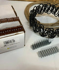 Straight Up Eight Gauge Zig Zag Upholstery Springs Thirty Five Feet Long With Tight One Inch Spacing For Sofas And Car Seats Pair Slick Hardware Kit with clips and tension wire.