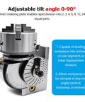 Rock Solid Hella Durable 4 5 6 8 Hole Indexing Head With No Sweat Setup And Smooth Operation for precise angle adjustments.