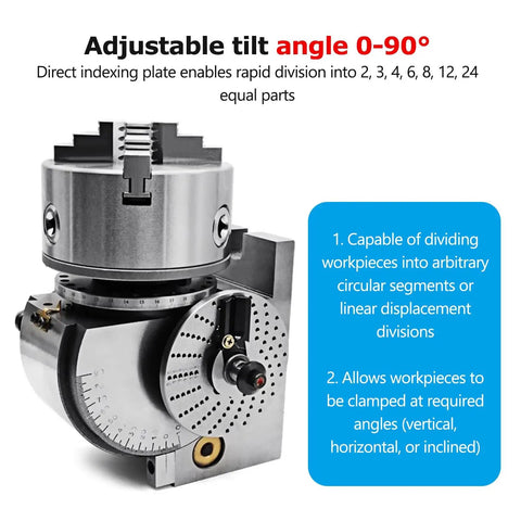 Rock Solid Hella Durable 4 5 6 8 Hole Indexing Head With No Sweat Setup And Smooth Operation for precise angle adjustments.