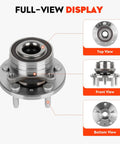 Front And Rear Wheel Hub Bearing Assembly Replacement 512460 Direct Fit Bolt On For Explorer 2011 2018, shown in multiple views.