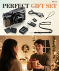 5K Digital Camera for Photography With 64MP Photos and 5K Video Autofocus 18X Zoom 3 Inch Flip Screen gift set
