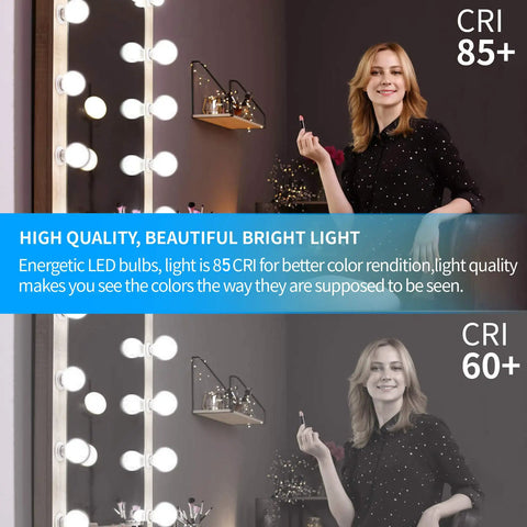 Ten Pack Dope G25 LED Globe Light Bulbs 60W Equivalent 5000K Daylight E26 Base Vanity Bathroom Bulbs Round Globe For Over Mirror 120V CRI 85 Non Dimmable Included
