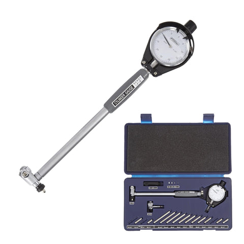 Fowler extender dial bore gauge kit, 1.4-6 in range, blue storage case