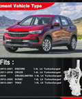 Red SUV compatible with Water Pump Thermostat Kit Drop In Direct Replacement For 2013 2020 Encore And 2011 2016 Cruze 2016 Cruze Limited 2012 2020 Sonic And 2013 2020 Trax L4 1.4L Turbo Engine Premium Quality