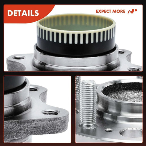 Close-up view of Rear Wheel Bearing And Hub Assembly 5 Lug Compatible With Hyundai Tucson 2010 To 2015 Sonata 2010 To 2014