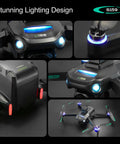 4K Camera Drone For Newbies With Big Screen Remote FPV Flight With 50 Minute Battery GPS Auto Return 360 Degree Obstacle Avoidance