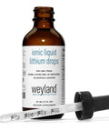 Liquid Lithium Drops For Brain Health With Magnesium Sodium And Potassium Electrolyte Blend, 60 mL, with dropper