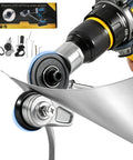 Transform Your Electric Drill Into A Mighty Sheet Metal Cutter With This Nibbler Attachment. Close-up of nibbler cutting sheet metal.