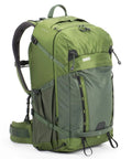 BackLight 36L Outdoor Adventure Camera Daypack Backpack in Woodland Green with ergonomic straps and weather resistant shell