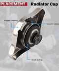 Honda Radiator Cap Fits Accord Civic CRV Odyssey And More Models Leak Proof Seal Durable Metal Cap Easy Replacement For Smooth Overheating Control And Quick Fitment Keeps Your Ride Running Smooth, front view