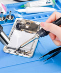 All In One Soldering Station With 180 To 500 C Hot Air Gun For BGA Rework Desoldering on smartphone PCB
