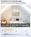 Screw In Ceiling Fan Light With Remote, Dimmable Led Bulb And Wireless Mini Breeze Maker, with adjustable brightness options.