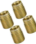 Premium 20-Pack Carbon Steel Thread Inserts For Rails And Home Gear! Self Tapping Helicoil Style Fasteners in yellow zinc finish.