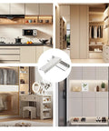 10 Pack Edge Finger Pulls For Cabinets 120mm Total Length With 96mm Hole Center in modern kitchen and closet design