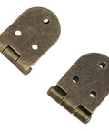 180 Degree Folding Flush Hinge Heavy Duty Iron With Vintage Bronze Finish for furniture and sewing machine tables, flat view