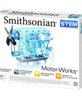 4 Cylinder Engine Model Kit With Working Valves Spark Plugs Pistons Driving Crankshaft Battery Powered Moving Parts And Lights Gearhead Favorite Includes 35 By 23 Inch Color Poster For Ages 8 And Up box front view