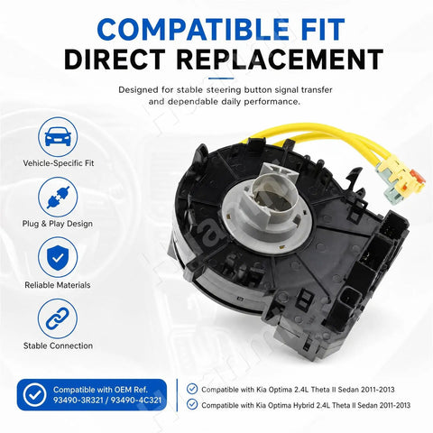 Dash Clock Display Assembly For Kia Optima 2011-2013 And Hybrid Models With Perfect OEM Fitment to fix connectivity issues.