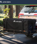 SUV with Beefy 60 Inch Hitch Cargo Carrier Basket, 23 Inch Wide By 5.5 Inch Deep, 2 Inch Receiver, 500 Lb Capacity in forest
