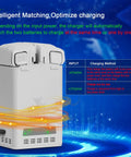Two-Way Battery Charging Hub For Mini 5 Pro, Mini 4 Pro, Mini 3 Pro Drones, 65W Fast Charger, dual battery slots, grey design