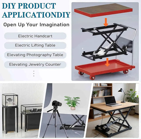 Portable Electric Scissor Lift Table With Remotes Space Saving Height Adjustable Coffee Platform For Home Office Diy Shop And Workshop Folding Storage Hack That Fits Like A Charm showing various applications.
