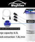 Pneumatic And Manual Oil Extractor Pump With 6.5 Liter Capacity Vacuum Evacuation For Automotive Fluids, hoses, and release valve
