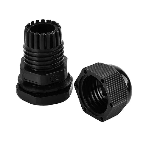 Plastic Waterproof Adjustable Cable Glands And Joints Set For PG7 PG9 PG11 PG13.5 And PG16 With 3.5 To 13mm Cable Range, pack of 20
