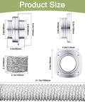 Magnetic Dryer Vent Coupling Kit For Quick Cleanouts And No Hassle Hose Connection Sealed Dryer Exhaust And Wall Vent Adapter sizes