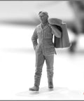 Plastic Military Aircraft Crew Figure Kit With RAF Pilots And Ground Crew From 1939 1945 pilot figure 1:48 scale