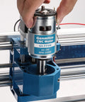 Hand installing High Power CNC Spindle Motor 20000 RPM for 3018 Router 24V DC with 5mm ER11 Collet Set and Noise Suppression PCB