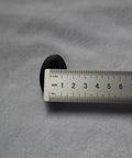 Fuchi Kashira Iron Alloy Set For Samurai Tsuka Handle Ferrule Caps 01 To 07 next to a ruler showing size detail