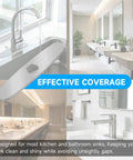 10 Inch Brushed Nickel Kitchen Faucet Deck Plate Cover Easily Fits Three Hole Sinks to Hide Unused Mounting Openings and Smooth Over Patchy Vanities for That Clean Tight Look Every American Home Deserves.
