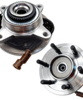 2 Pack Front Wheel Bearing Hub Assembly 515169 For Ford F-150 2015 2016 2017 4WD 6 Bolt ABS Sensor Wire Front Left Or Right Replacement