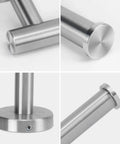 Close-up of Stainless Steel Toilet Paper Holder Wall Mounted 6 Inch Length SUS304 Rustproof Brushed Nickel Finish, showing details.