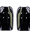 Pair of Metatarsal Guard For Working Boots, Polycarbonate Metatarsal Protector Shield, Unisex Shoe Cover, shiny black finish