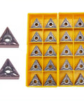 20 Pcs Purple Carbide Turning Inserts For Lathe Machining Steel And Stainless Steel Pro Grade Cutters TNMG331-MA TNMG332-MA