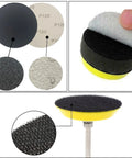 140Pcs 3 Inch Wet Dry Sanding Discs Kit With Pro Grade Grit Range From 120 To 5000 Silicon Carbide Hook And Loop Sandpaper close-up