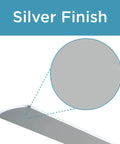 Close-up of silver blade of 52 Inch Ceiling Fan With Brushed Nickel Body And Silver Blades, Perfect Indoor Upgrade For Living Room Or Office