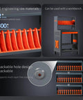 Grinding Wheel And Sandpaper Holder Storage Rack For Desktop Use 15/25 Groove Metal Organizer with stackable design