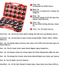 Mercedes BMW VW Audi Volvo Ford 30 Piece Cup Type Oil Filter Wrench Set featuring 28 fluted cups in red case