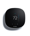 3 Lite Wi Fi Thermostat With Alexa Voice Control For Hands Free Comfort, black unit displaying temperature, wall-mounted