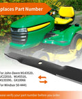 Mower Blades 19 Inch High Lift Replacement 3 Pack For John Deere 54 Inch Deck Models Z445 Z425 Z435 LX280 X340 X380