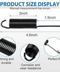 Top Notch 4 1 2 Inch Recliner Chair Tension Spring With Long Neck Hook For Sofa Replacement And Living Furniture Repair Solid Mechanism Parts Right As Rain Quick Fix, size display image.