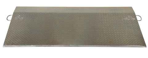 Built Tough Aluminum Loading Dock Plate 72X36 Half Inch 7800 Lb Capacity with diamond tread for heavy-duty freight transfers.