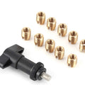 Brass Self Tapping Inserts With T Handle Installation Tool For Batwing Motorcycle Fairing Repair Kit 1996 To 2017 M10 Threads Secure Fasteners No Adhesive Needed, brass inserts and black tool